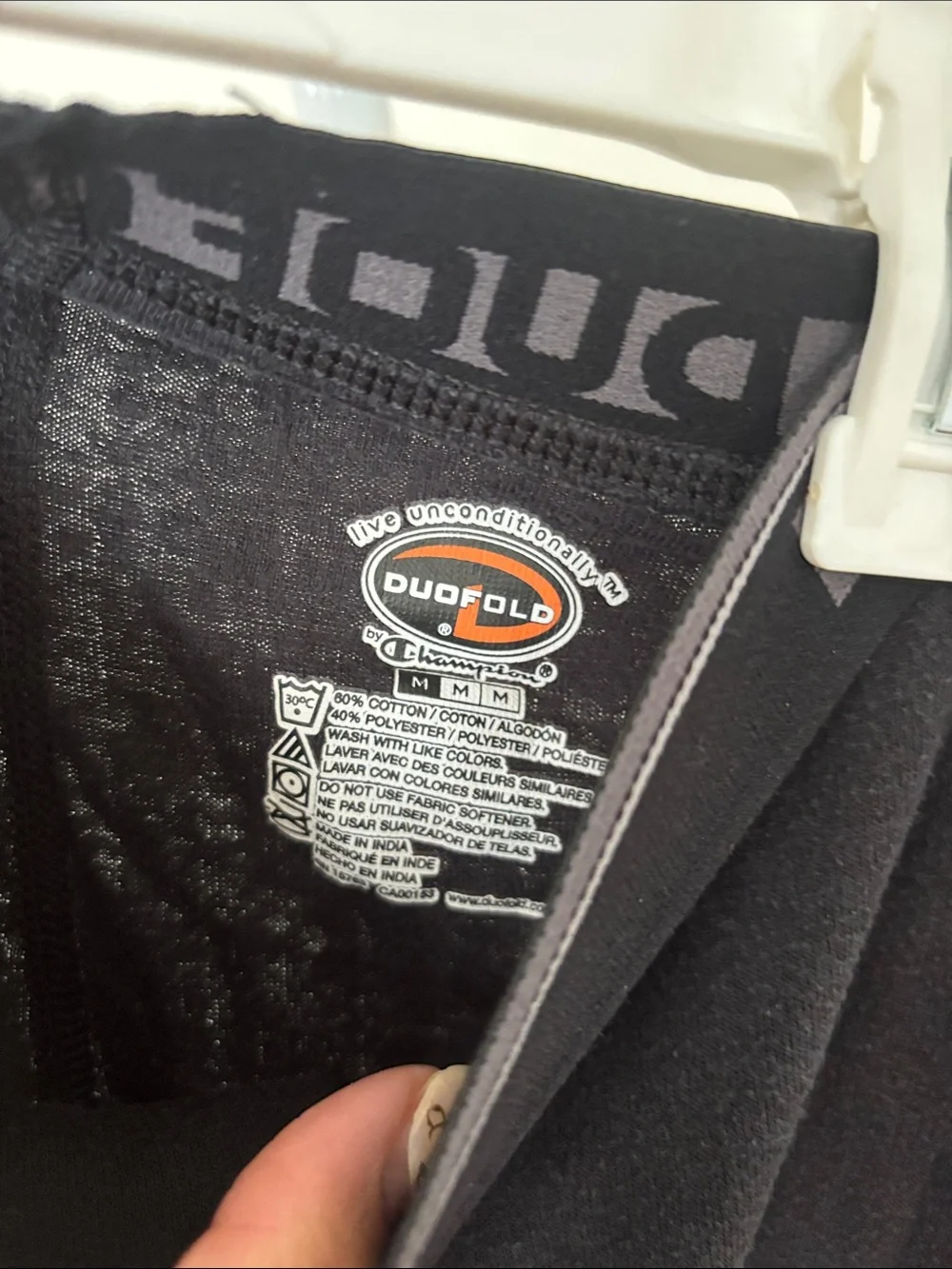 Duofold Men's Black Thermal Long Johns